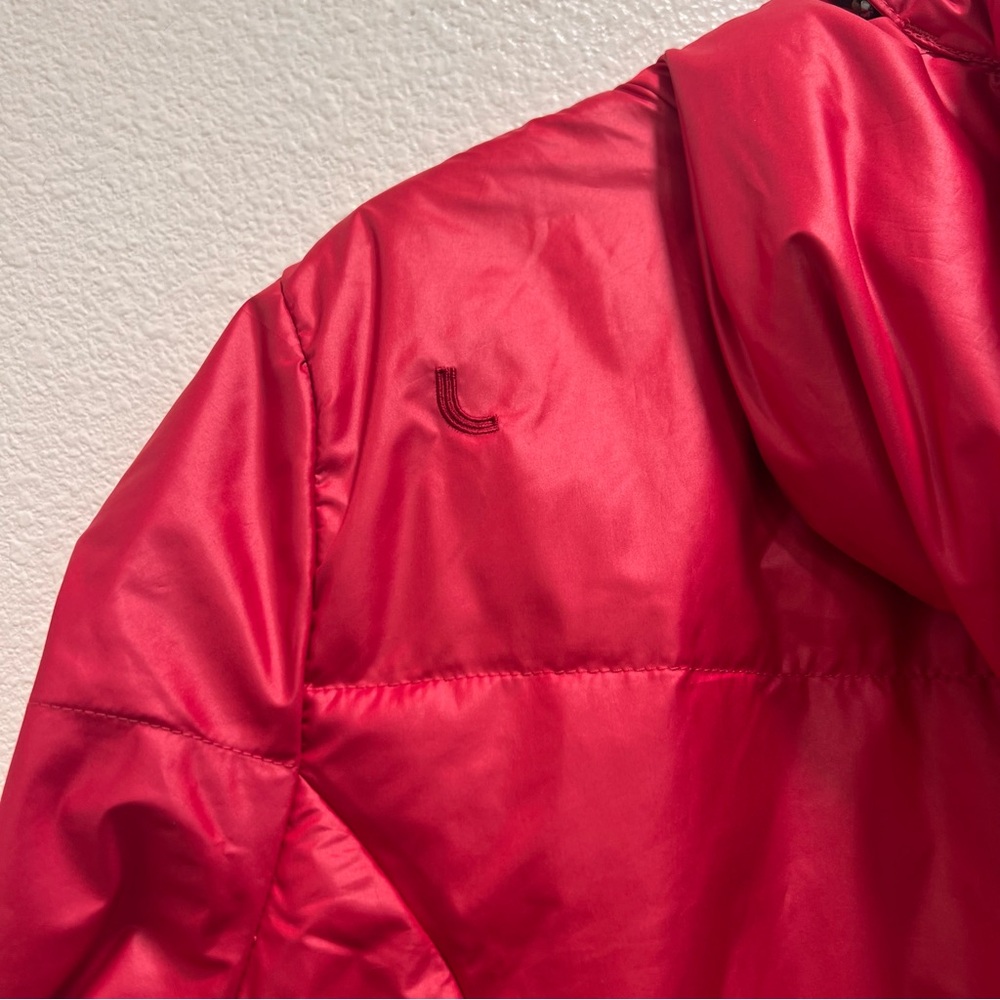 LOLE Down Puffer Jacket Parka Hooded Pink Raspberry - Picture 9 of 16